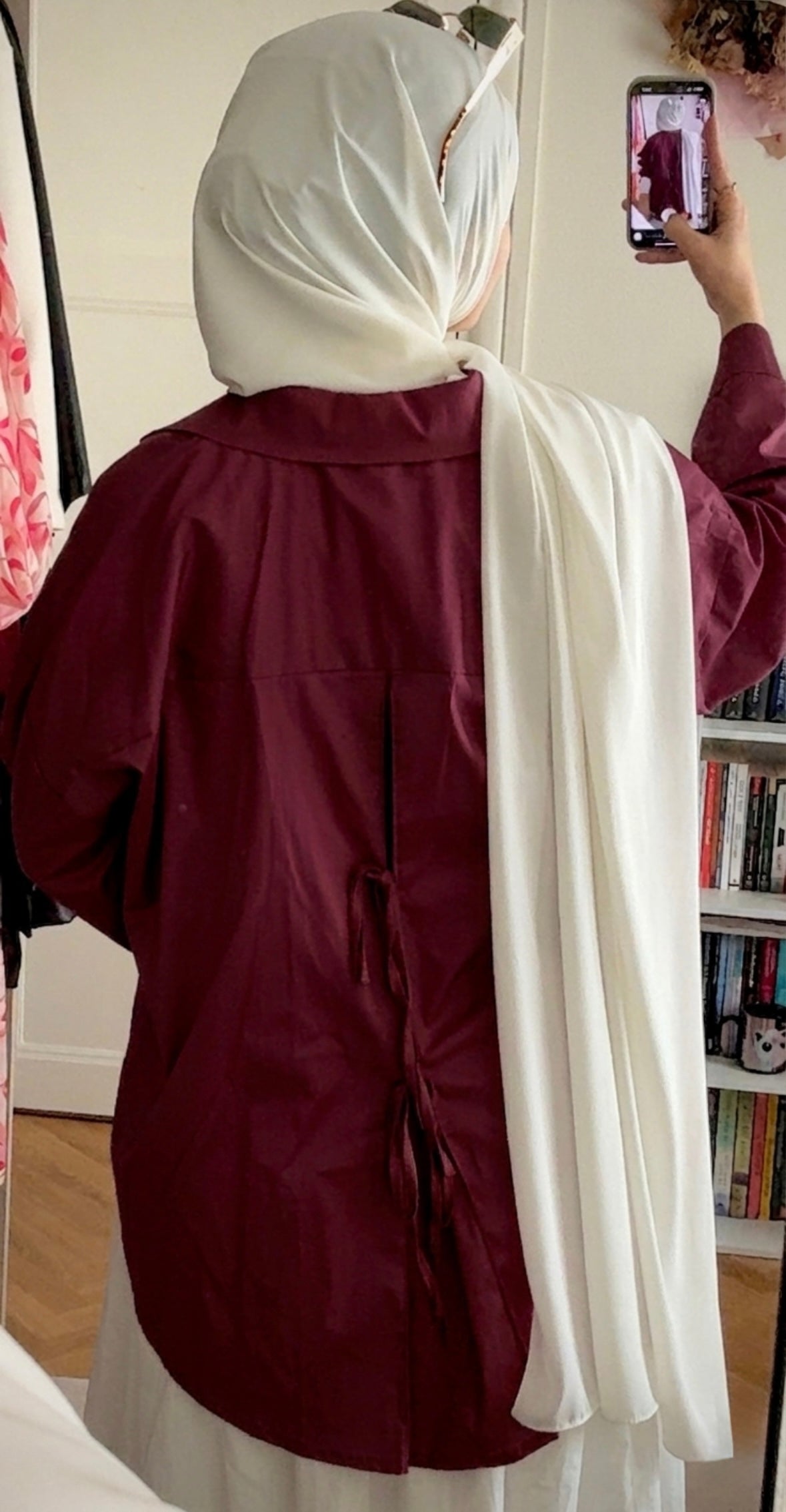 Chemise bordeaux coton - Eda&Chic