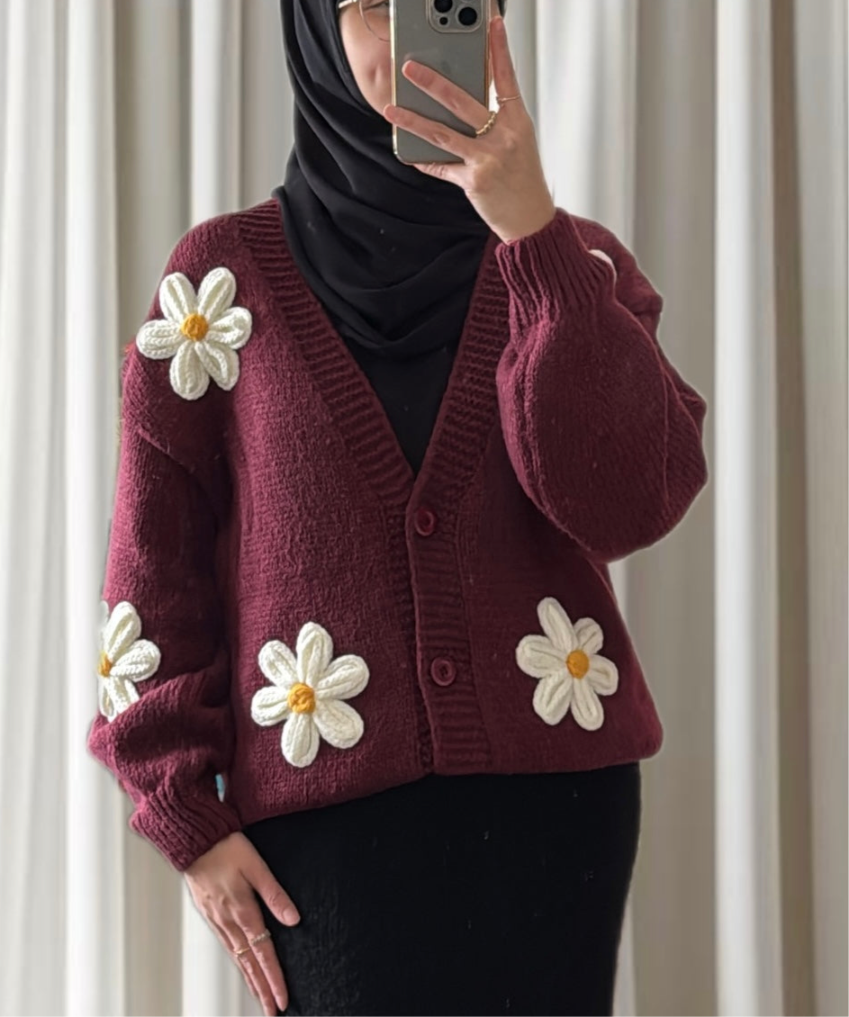 Cardigan marguerite - Eda & Chic