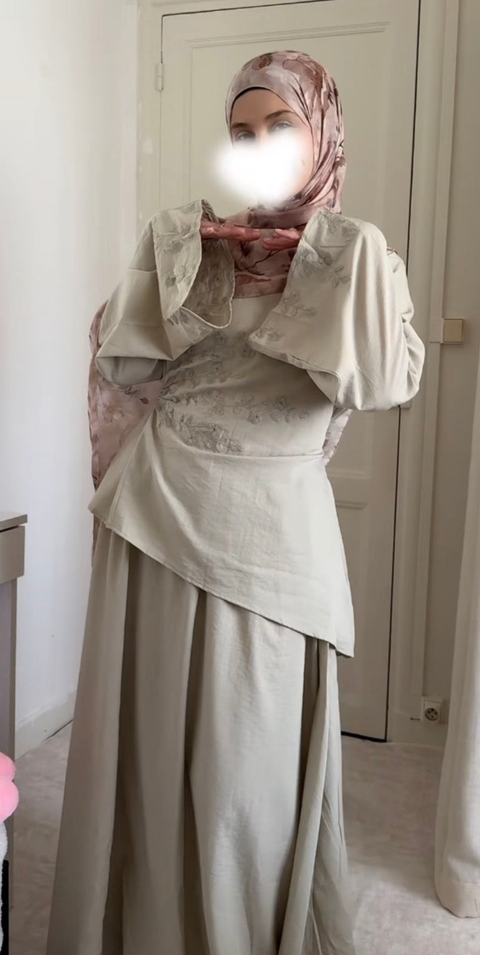 Ensemble brodé asymétrique - Eda&Chic