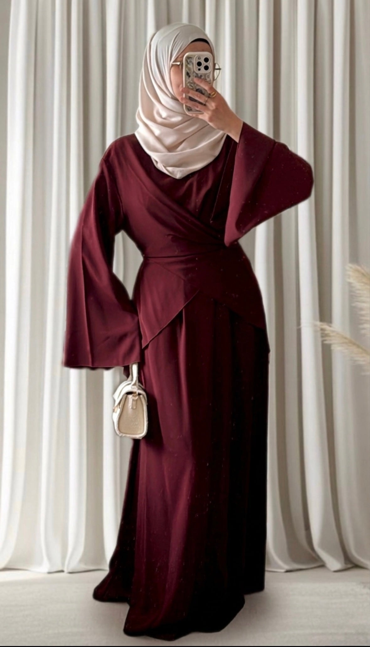 Robe Amara bordeaux - Eda&Chic
