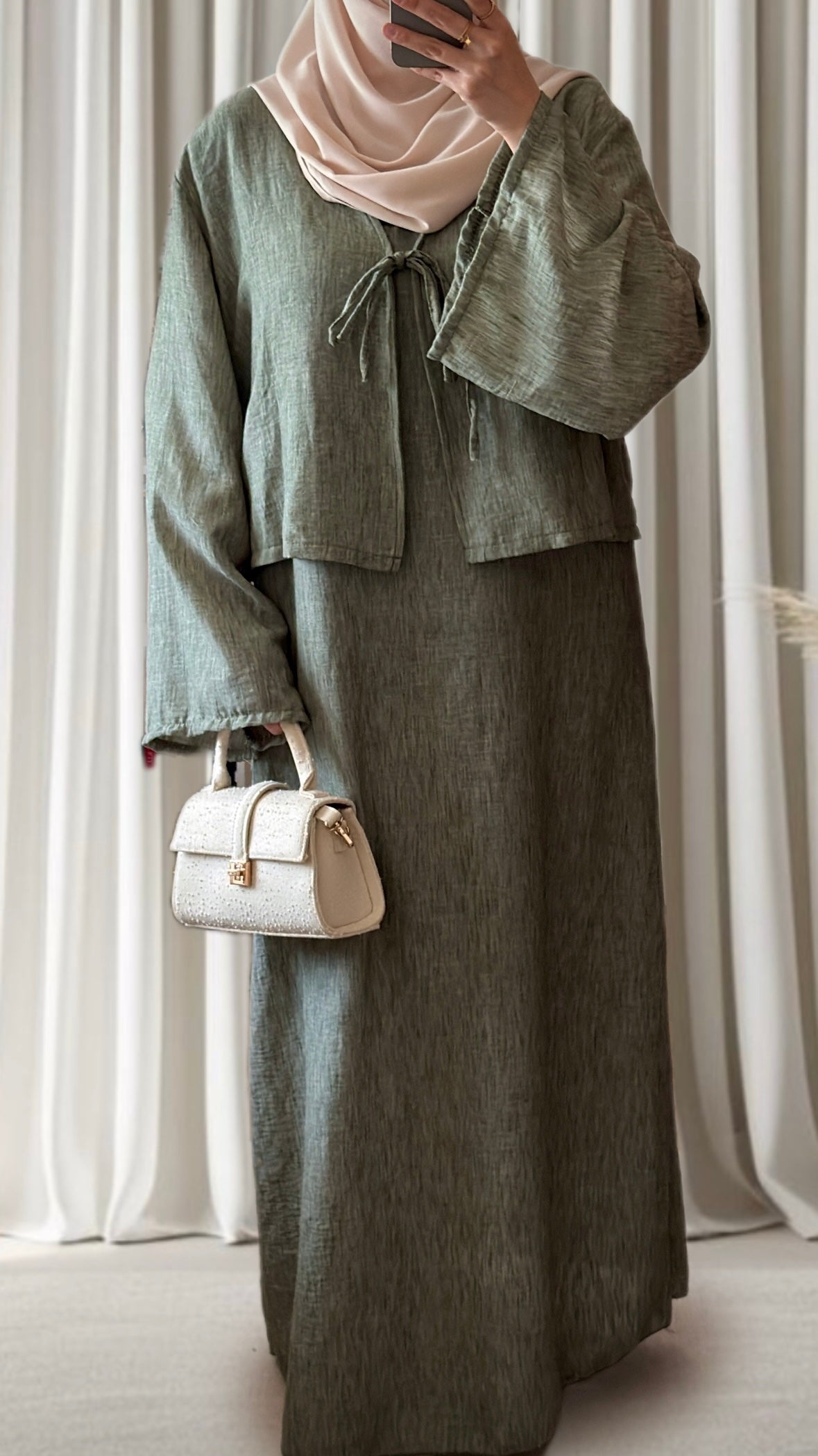 Robe Naïla kaki - Eda&Chic