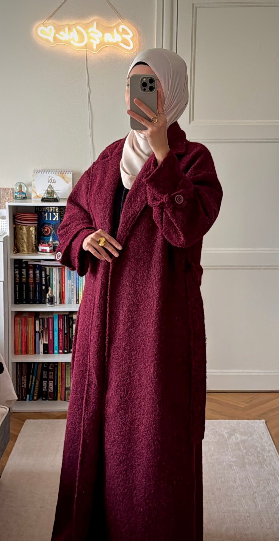 Manteau Aylin prune - Eda&Chic
