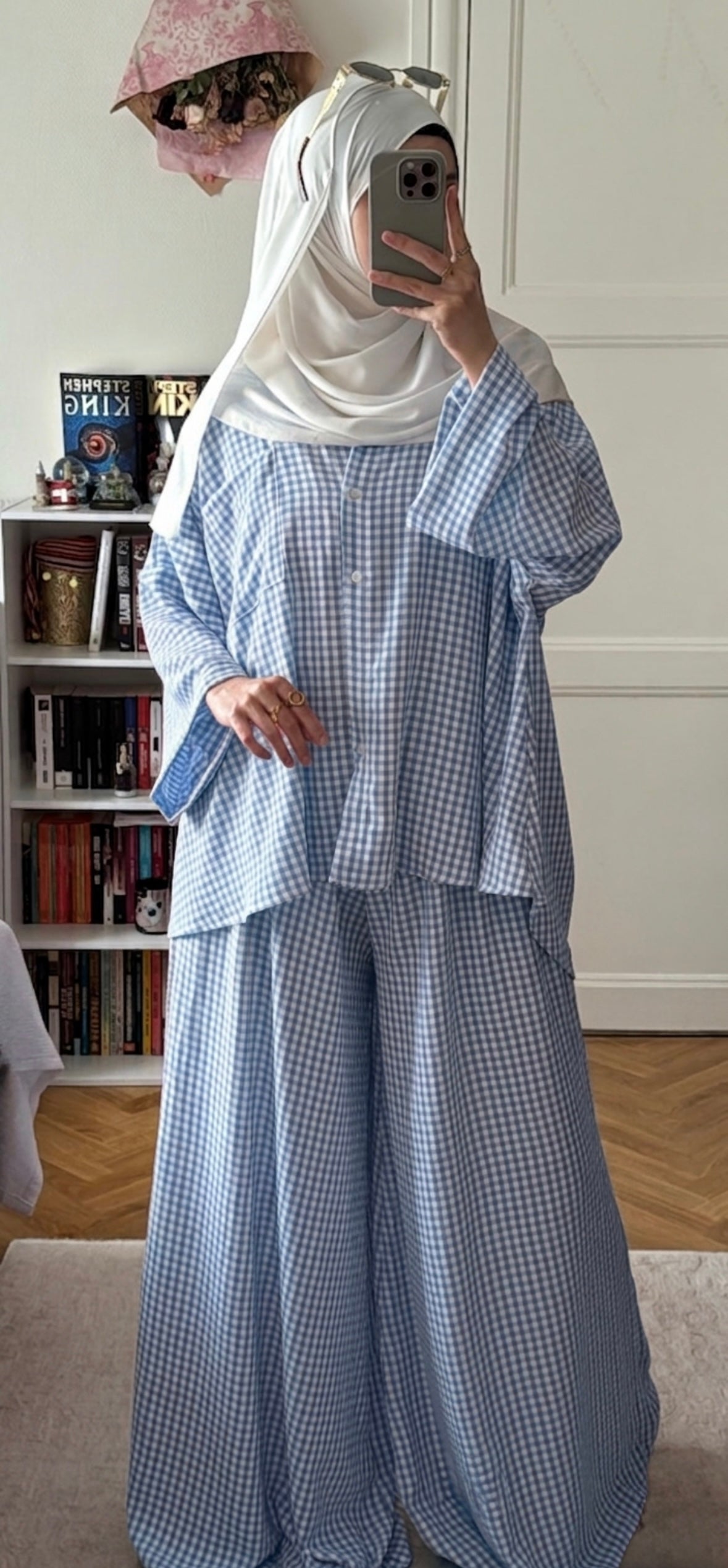 Ensemble Vichy bleu - Eda&Chic