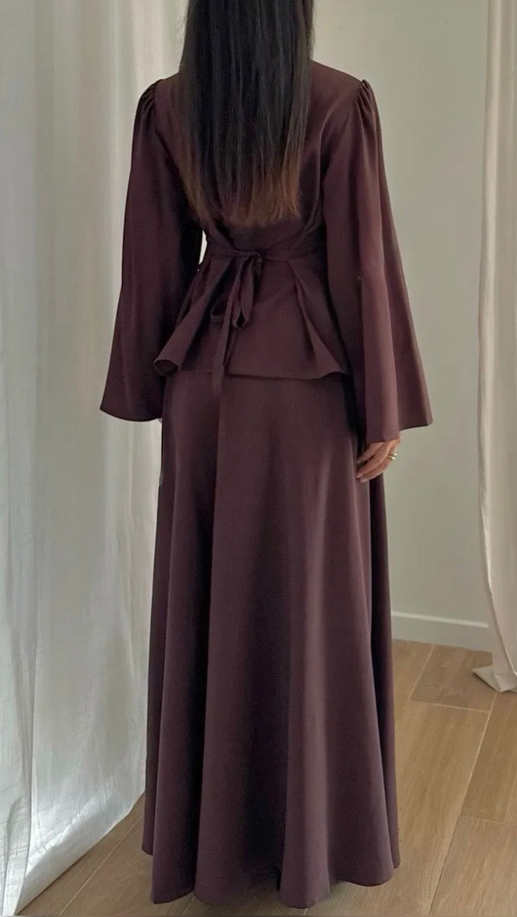 Ensemble Dünya bordeaux - Eda&Chic