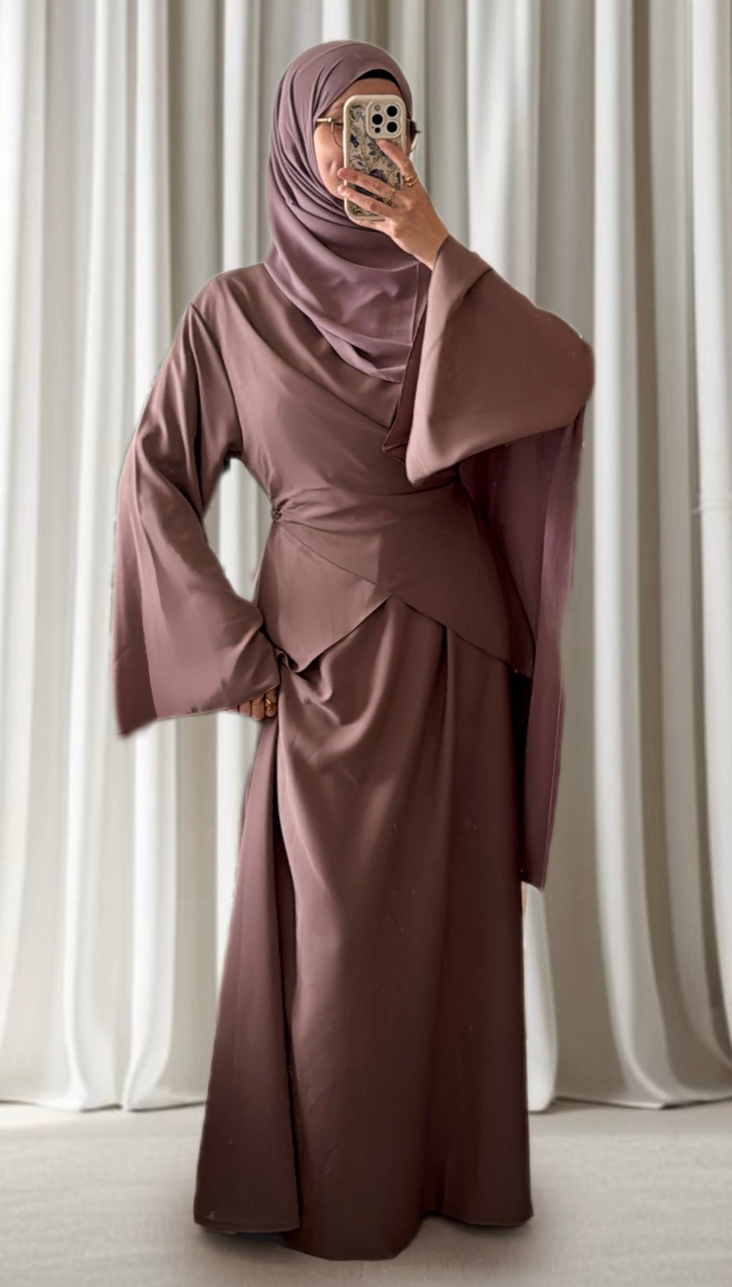 Robe Amara taupe - Eda&Chic