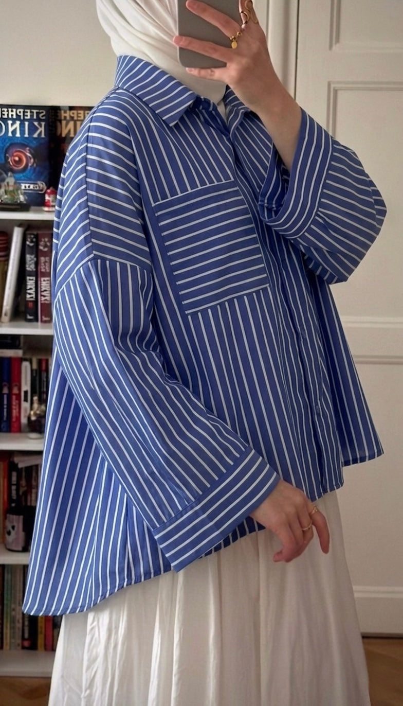 Chemise Mila bleu - Eda&Chic