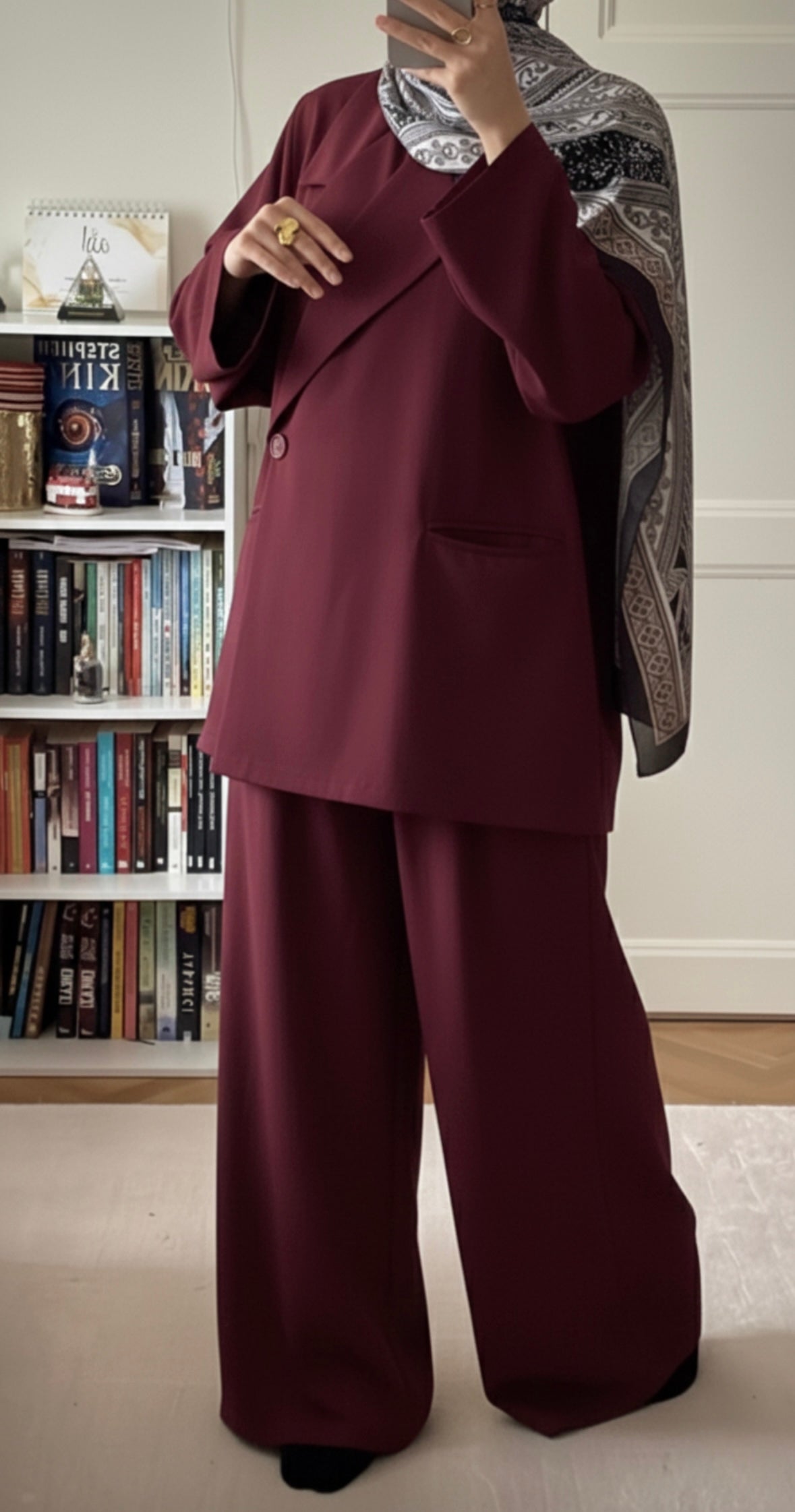 Ensemble blazer bordeaux - Eda&Chic