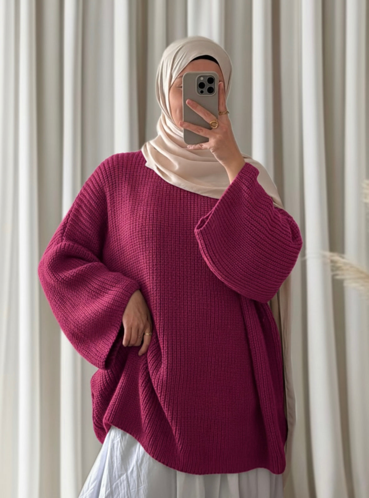 Pull Derya aubergine - Eda&Chic
