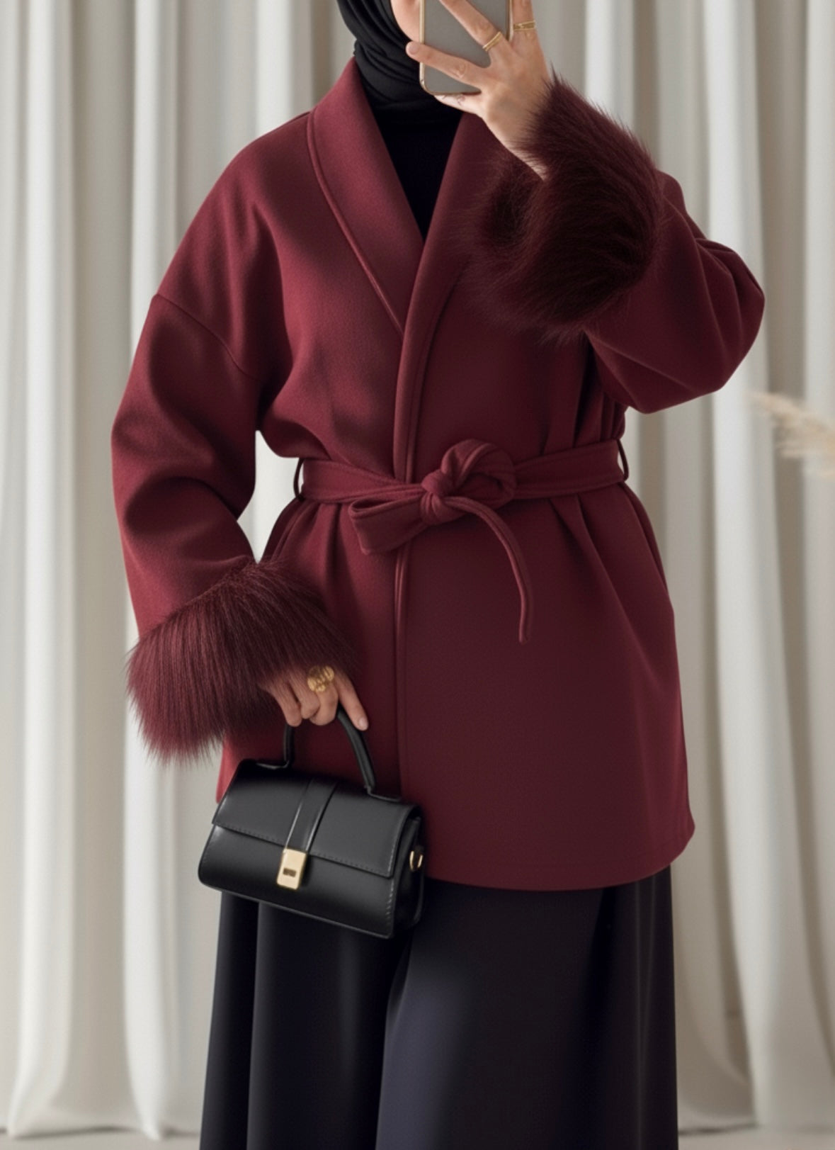 Veste Liyana bordeaux - Eda & Chic
