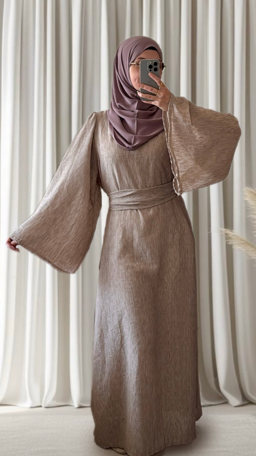 Robe Layna taupe - Eda&Chic