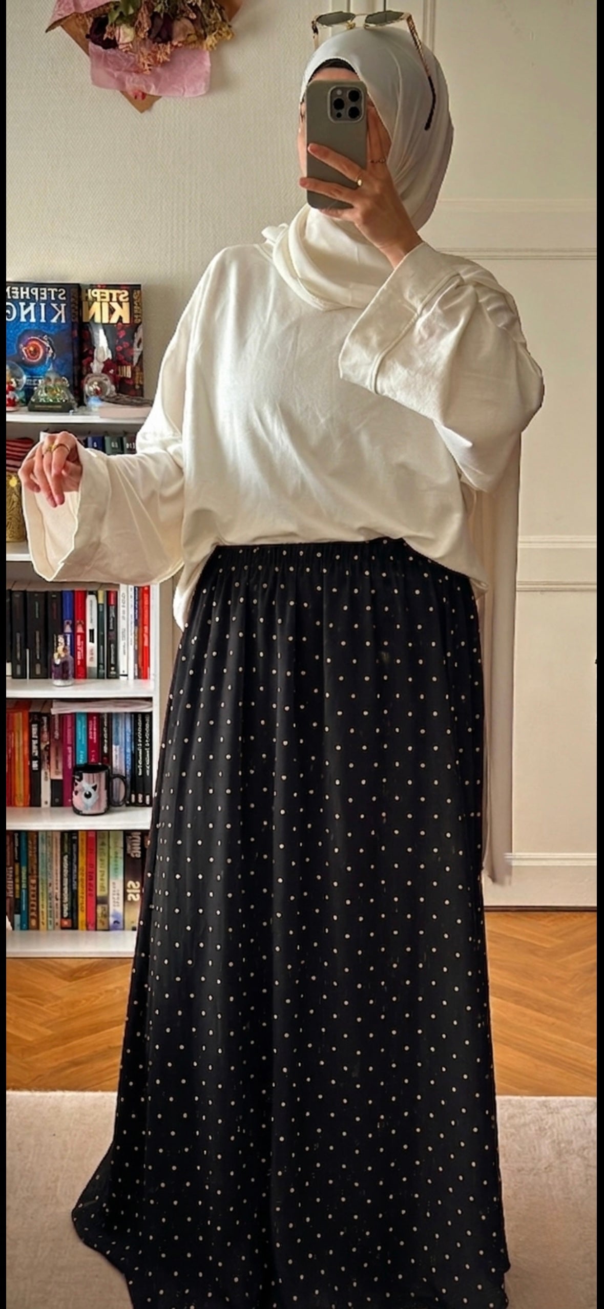 Jupe à pois noir - Eda&Chic