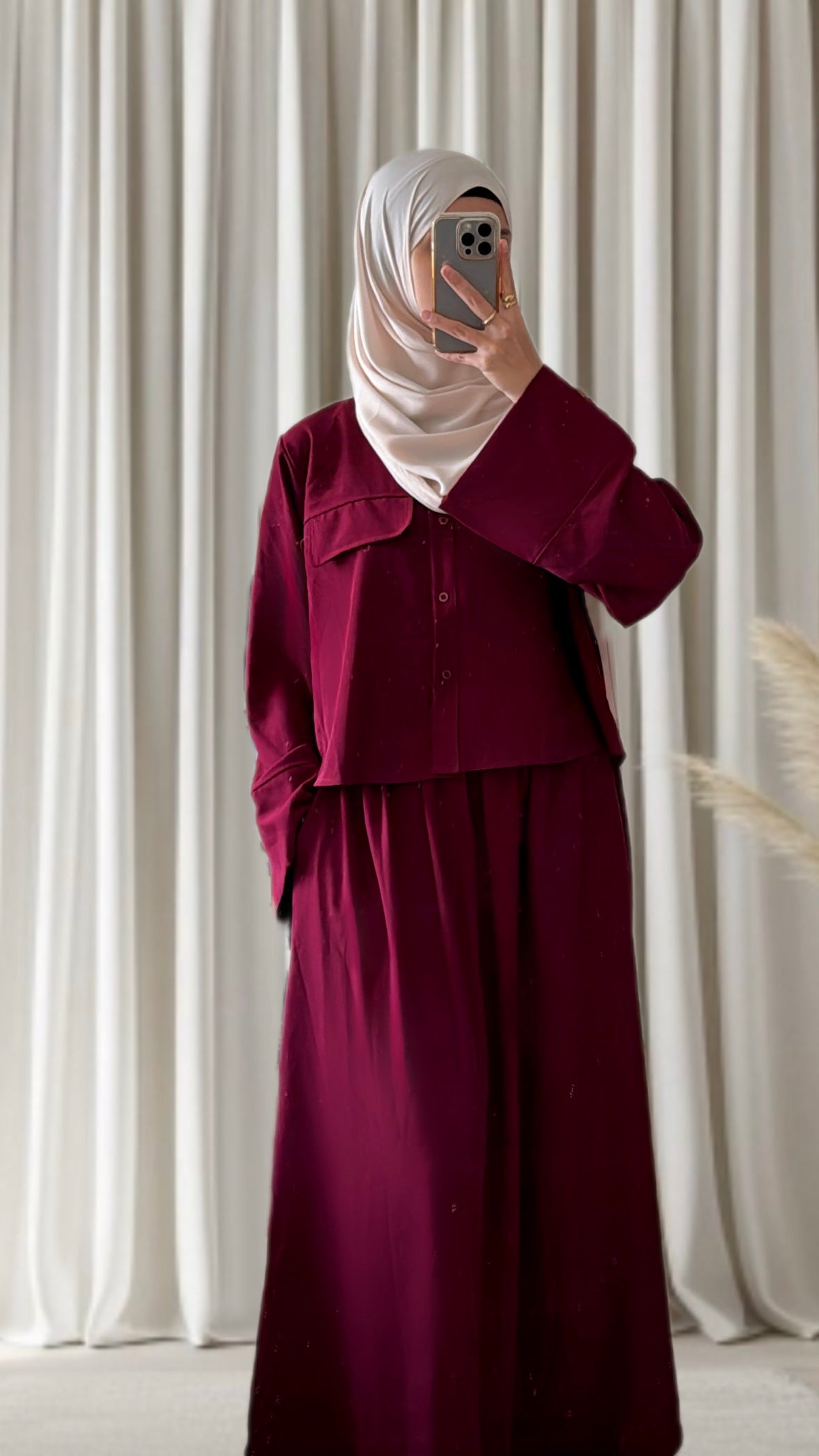Ensemble Malia bordeaux - Eda&Chic