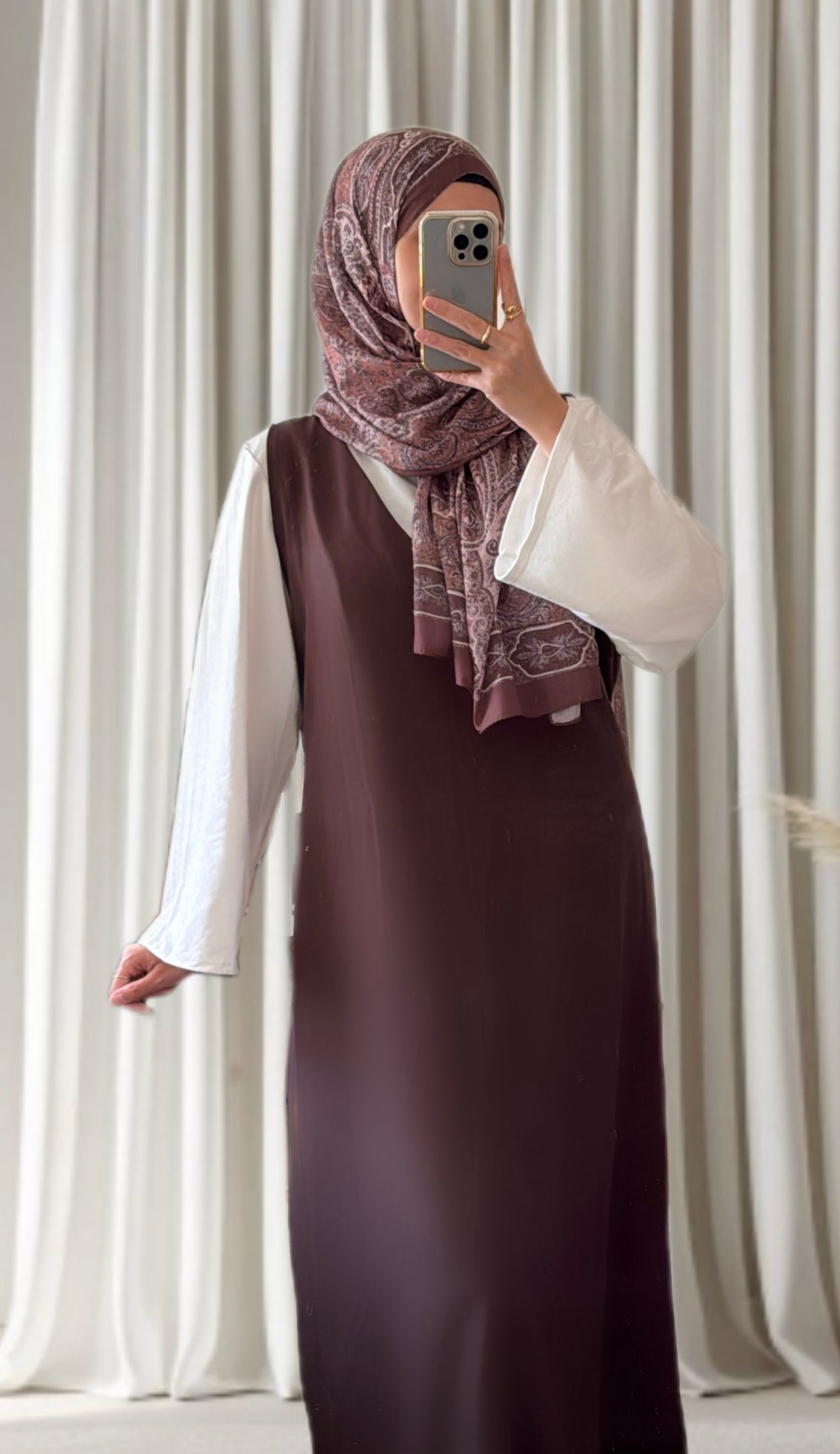 Robe Amira marron - Eda&Chic