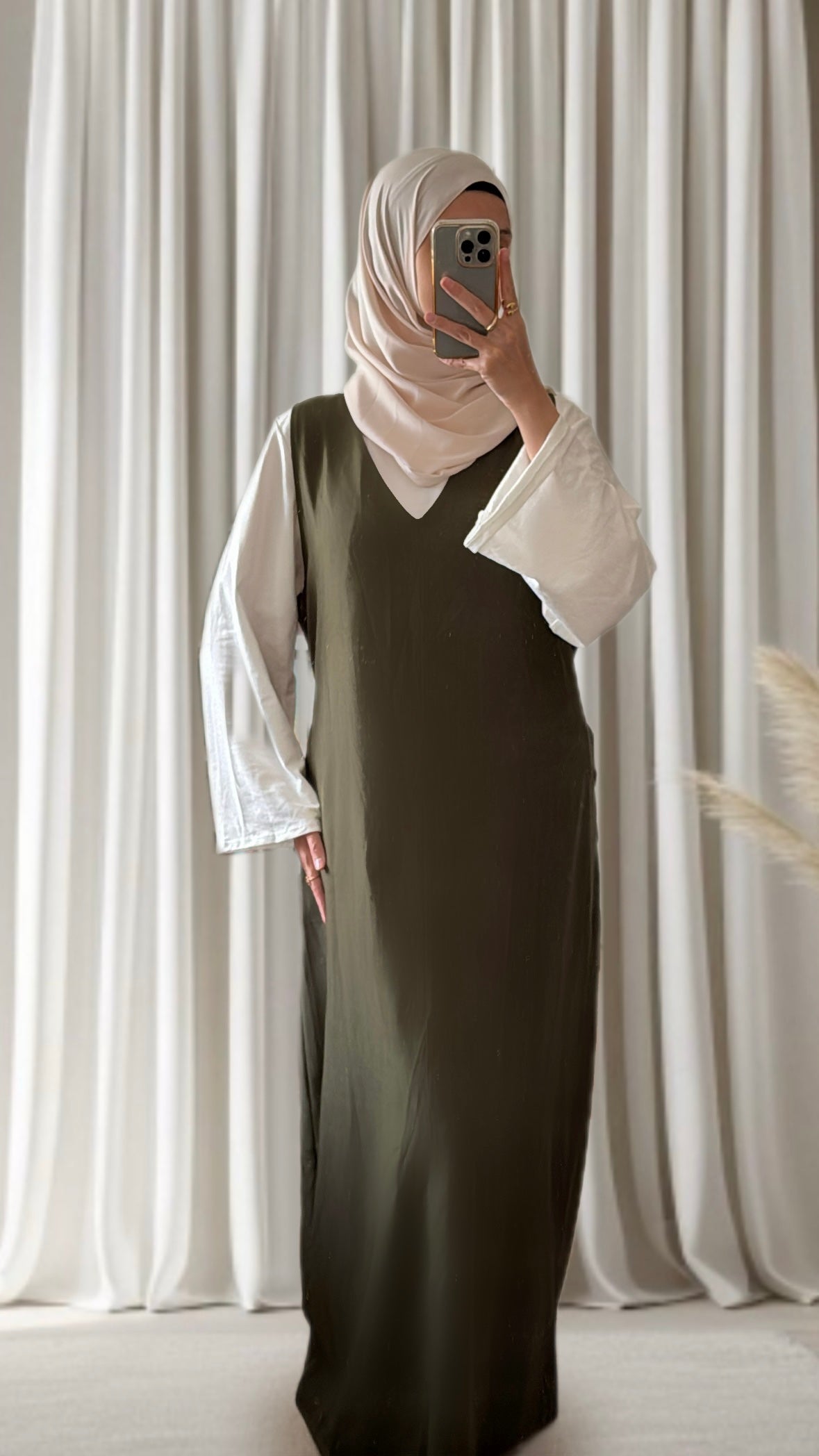 Robe Amira kaki - Eda&Chic