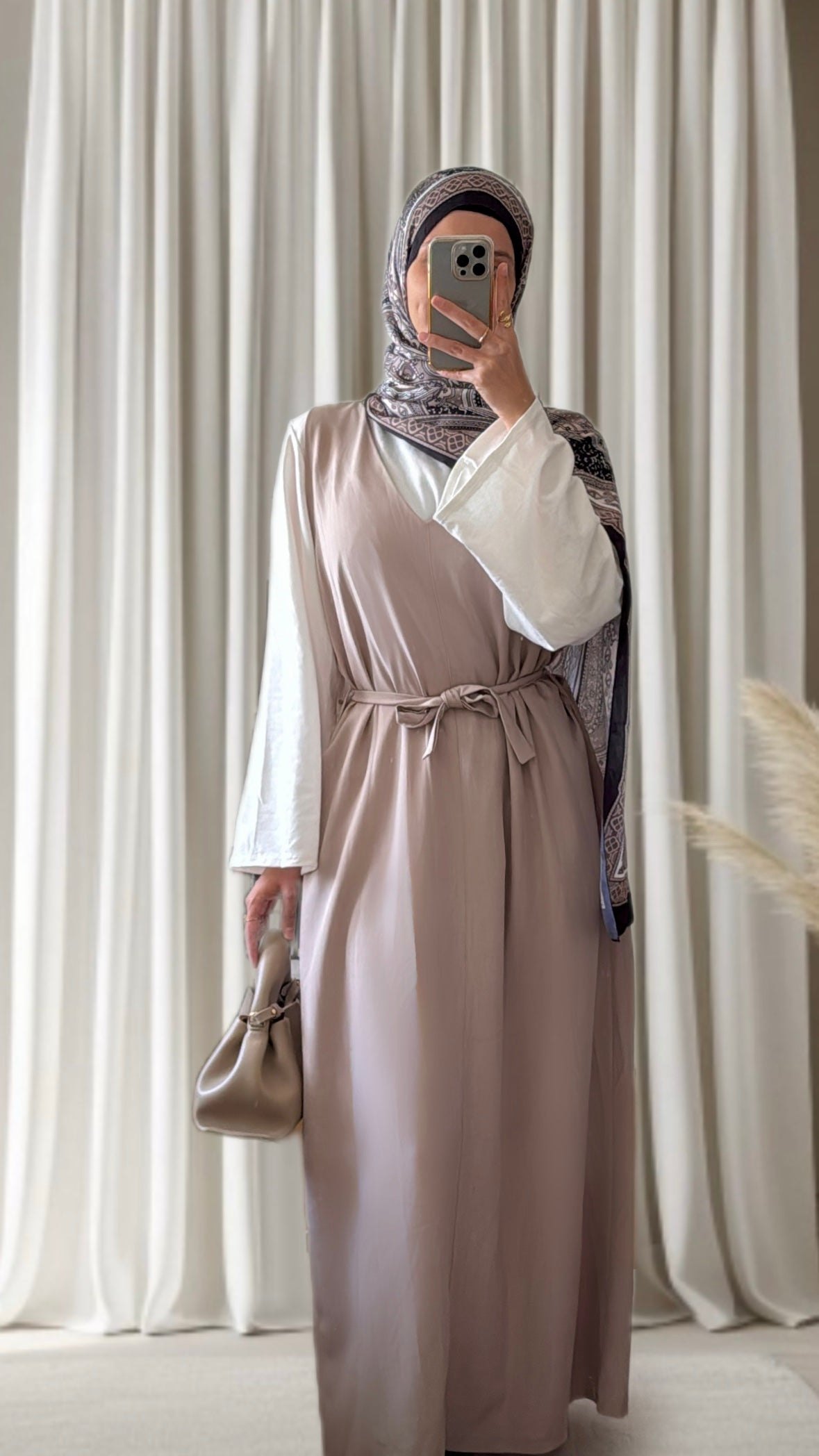 Robe Amira taupe - Eda&Chic