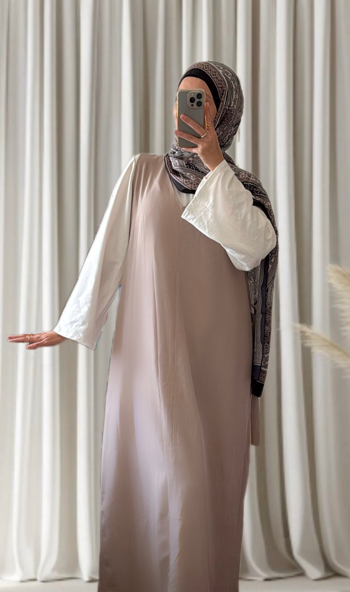Robe Amira taupe - Eda&Chic