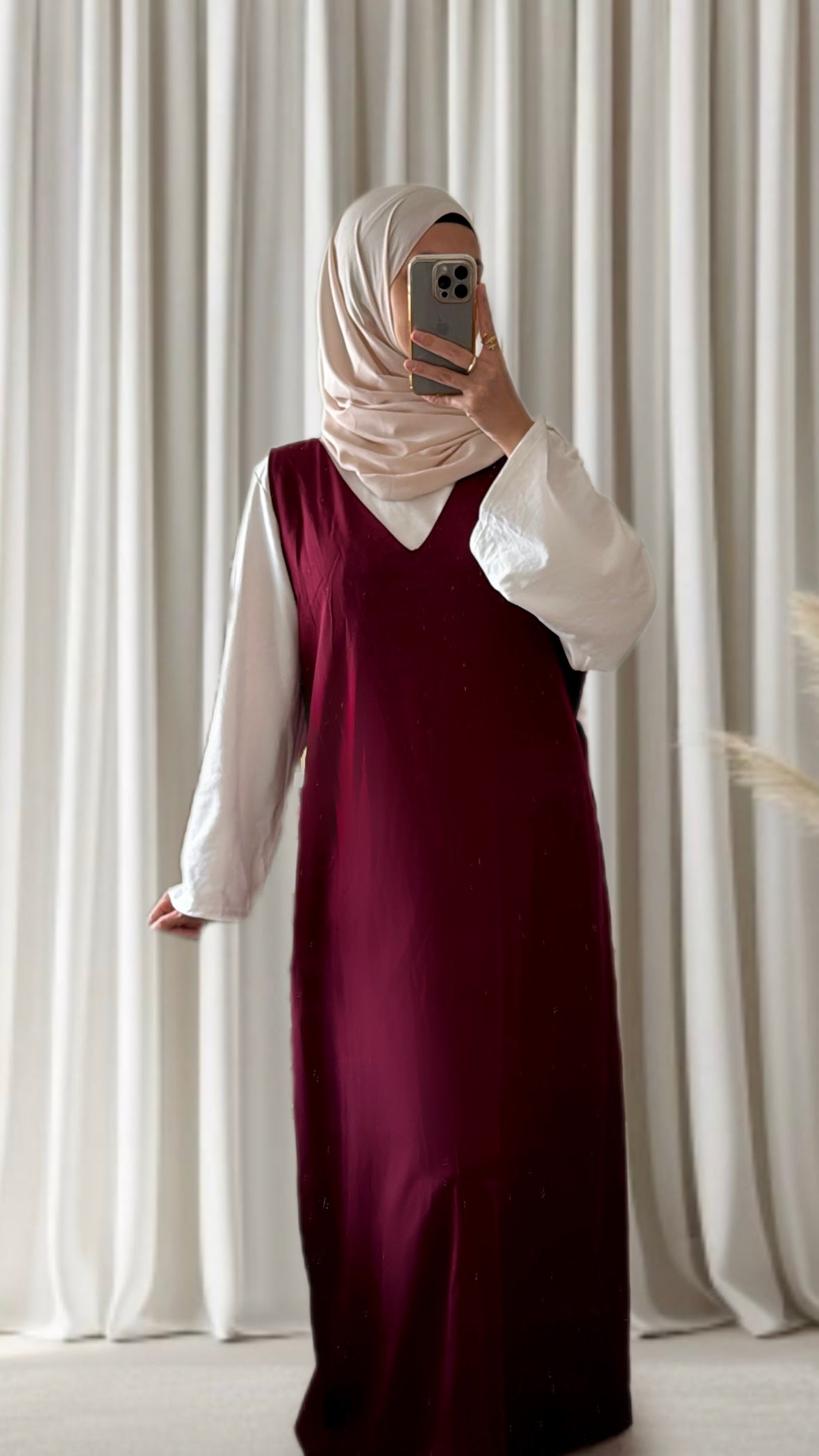 Robe Amira bordeaux - Eda&Chic