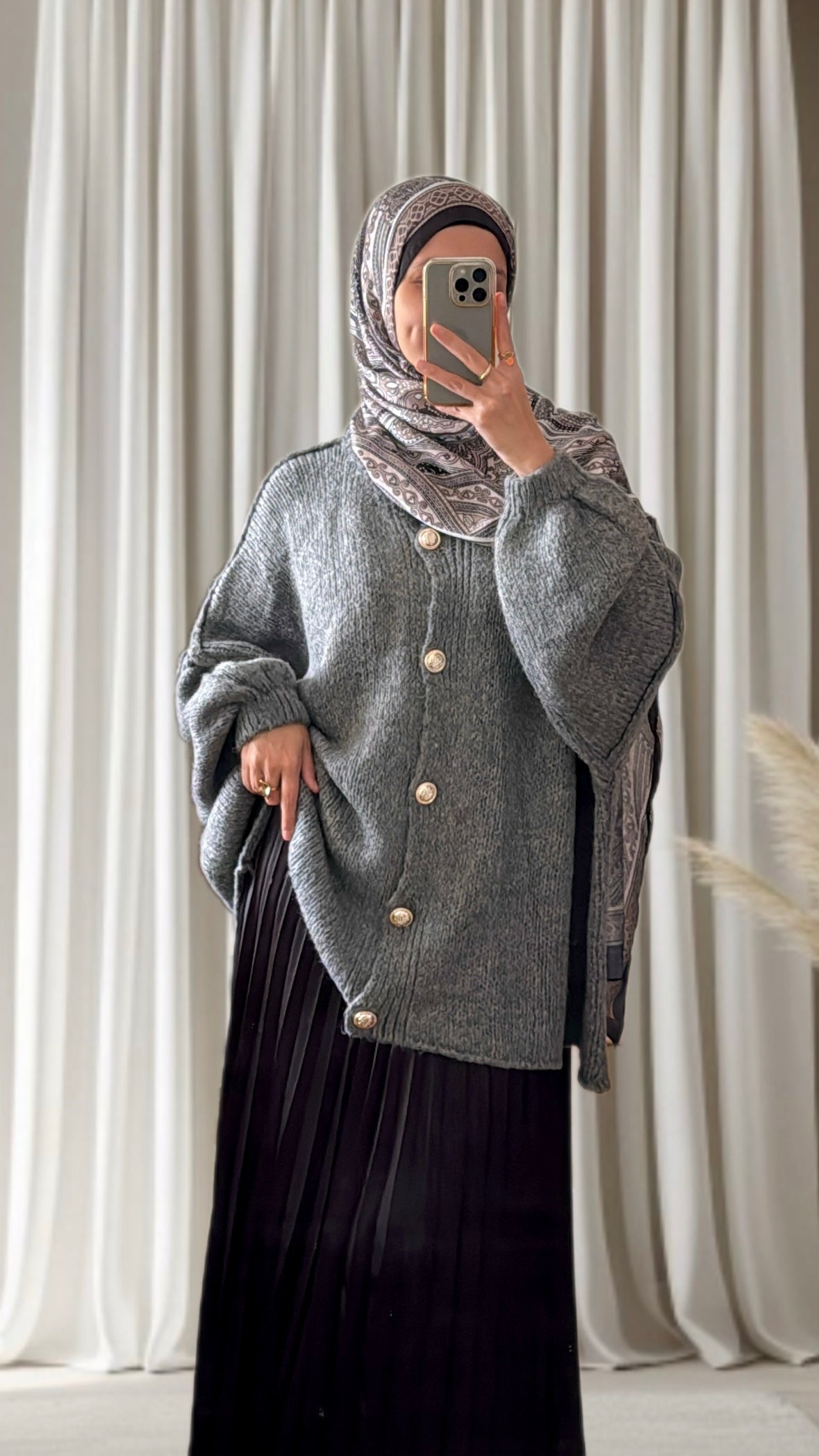 Gilet Lale gris - Eda&Chic