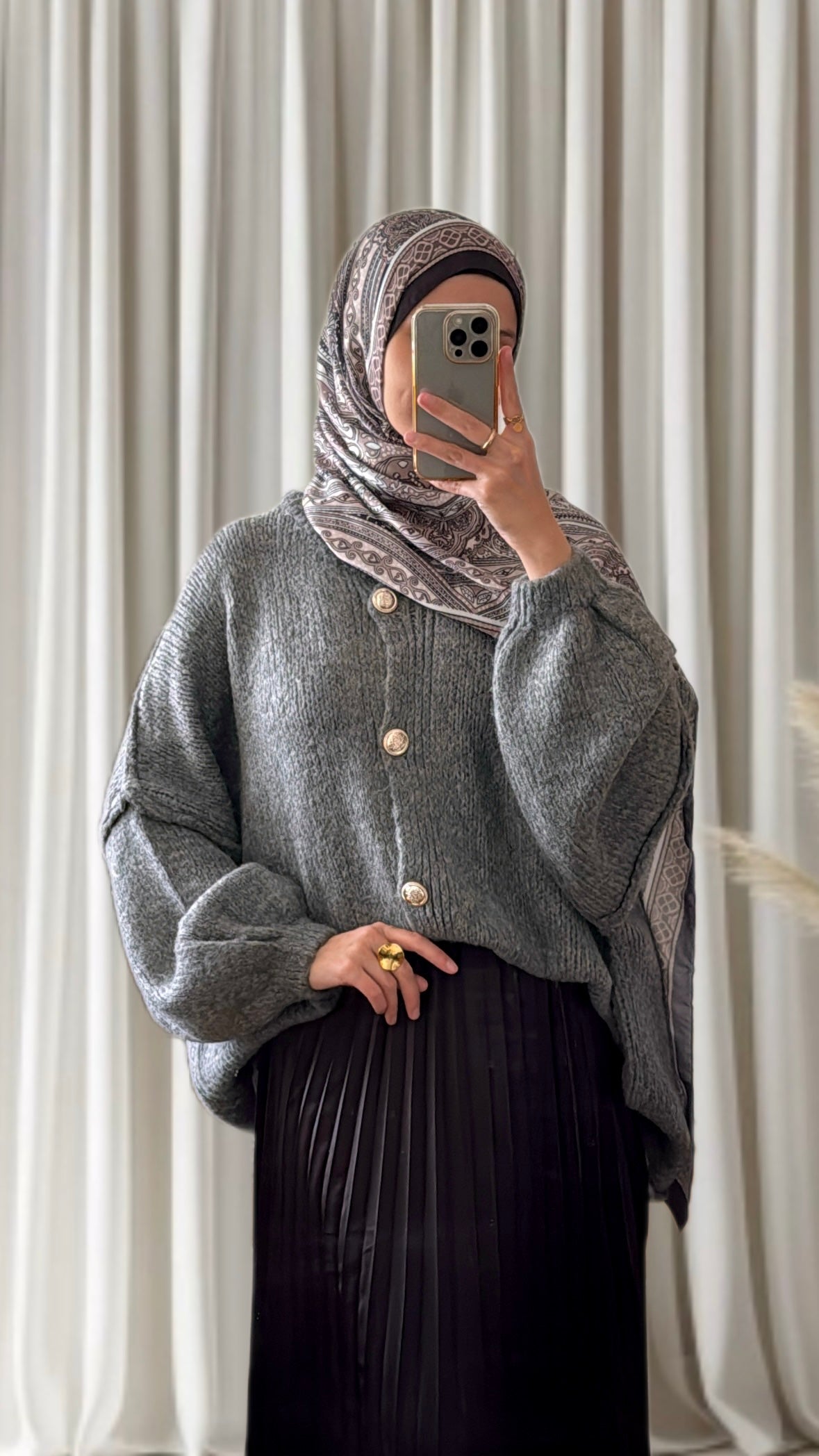 Gilet Lale gris - Eda&Chic