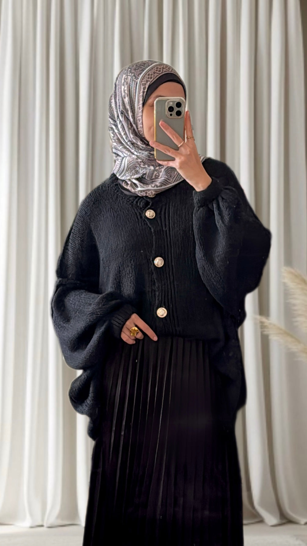 Gilet Lale noir - Eda&Chic