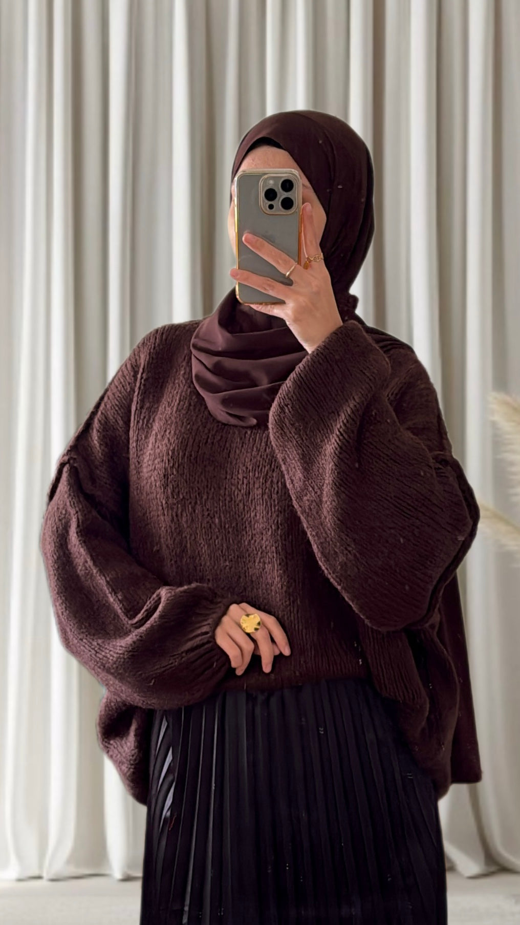 Pull Aysun marron - Eda&Chic