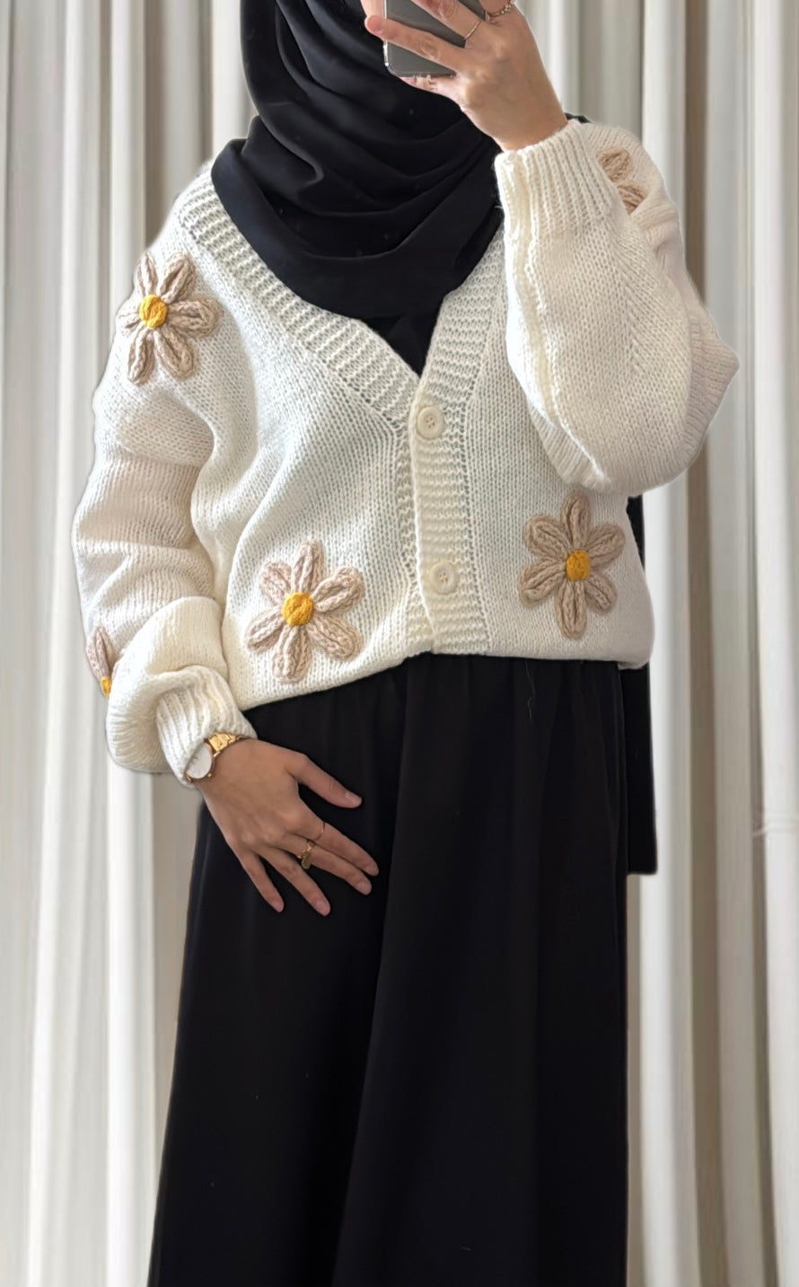 Cardigan marguerite - Eda & Chic
