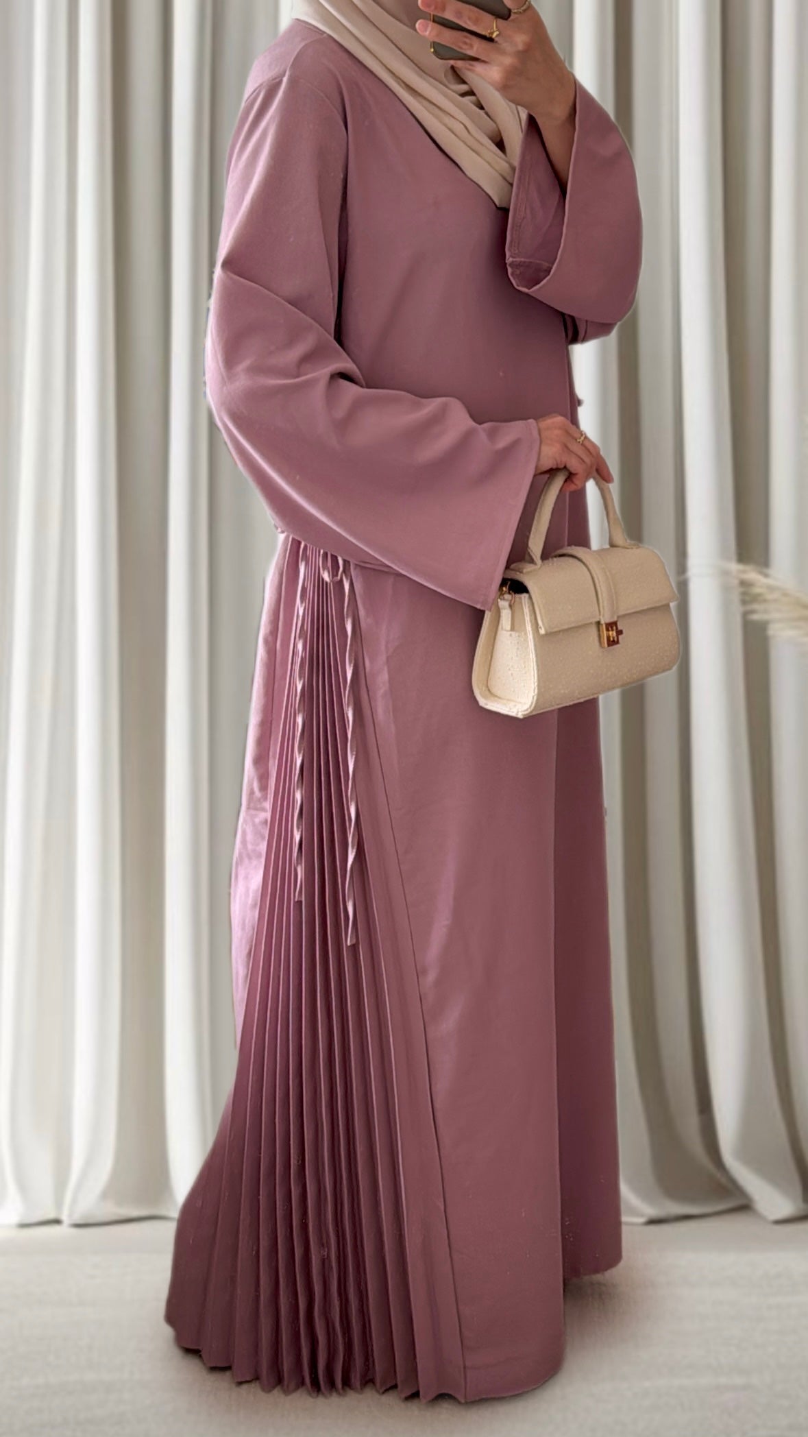 Robe éventail rose - Eda&Chic