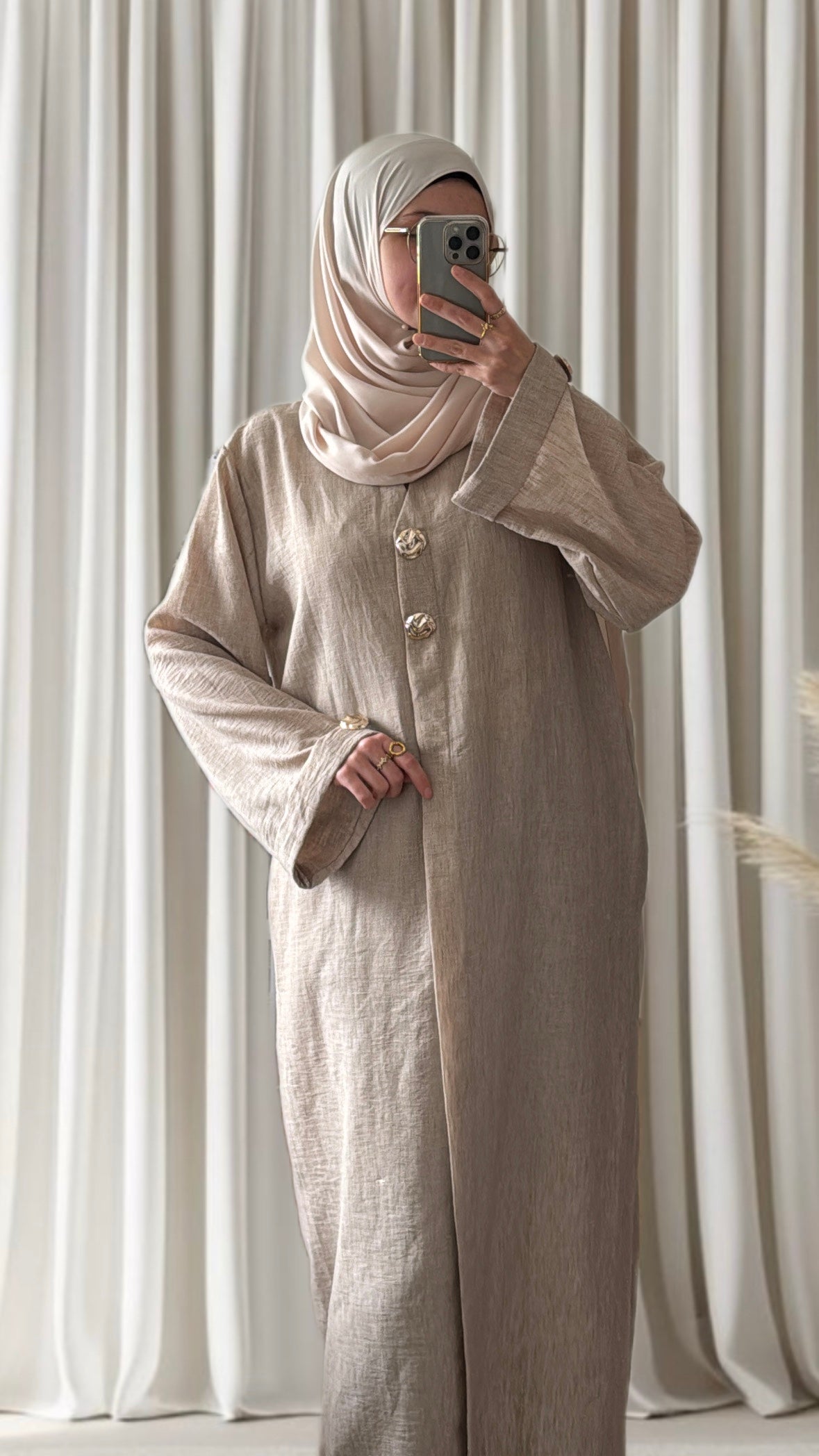 Robe Lina taupe - Eda&Chic