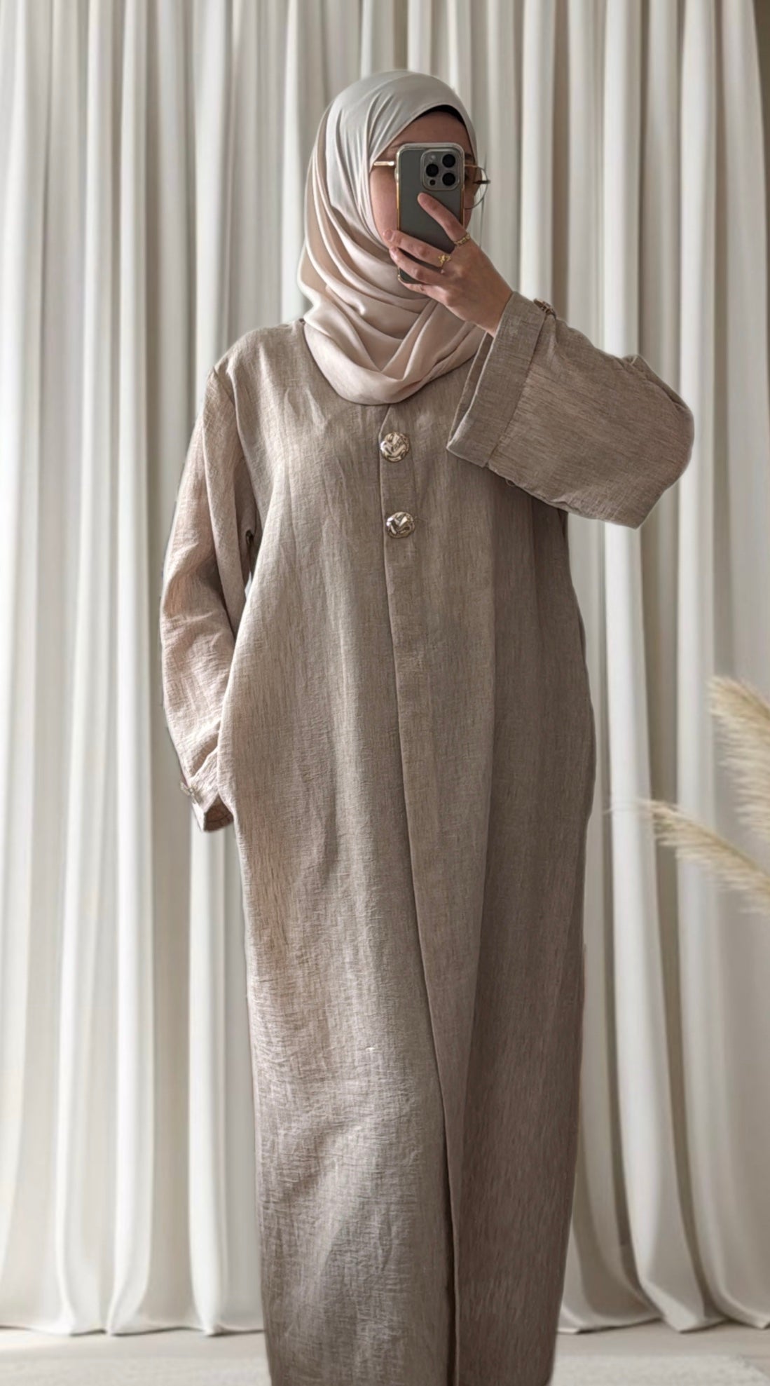 Robe Lina taupe - Eda&Chic