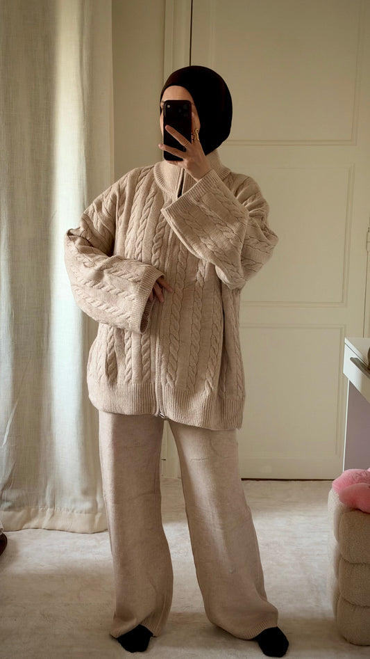 Ensemble maille beige - Eda&Chic