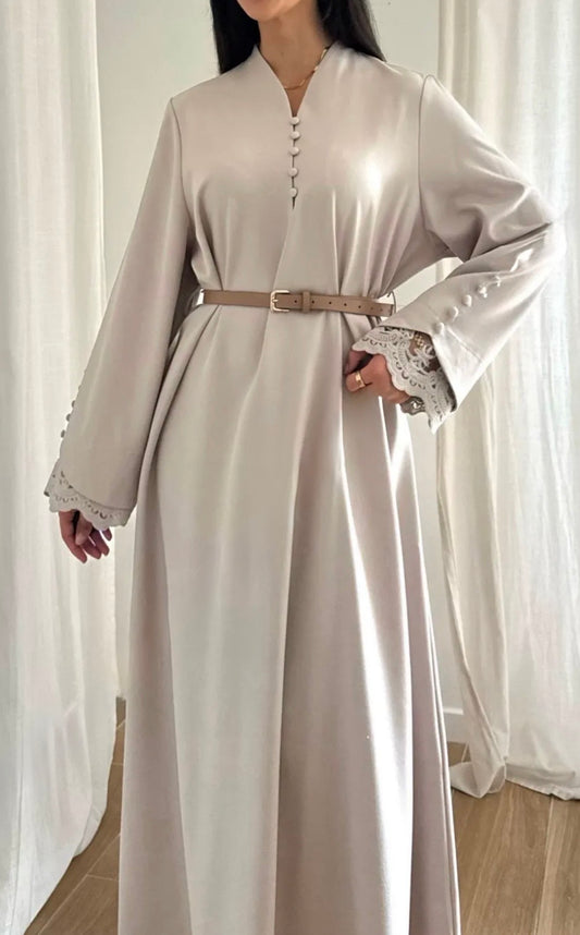 Robe Nour beige - Eda&Chic