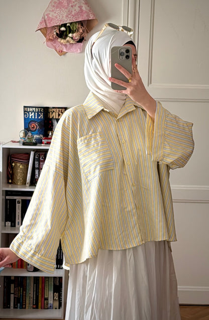 Chemise Mila jaune - Eda&Chic