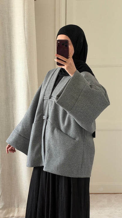 Veste Tokyo gris - Eda&Chic