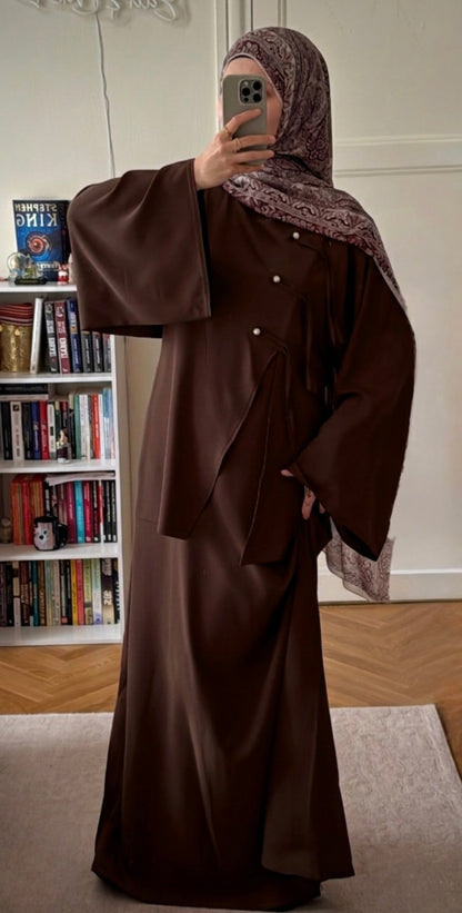 Abaya Elina choco - Eda&Chic