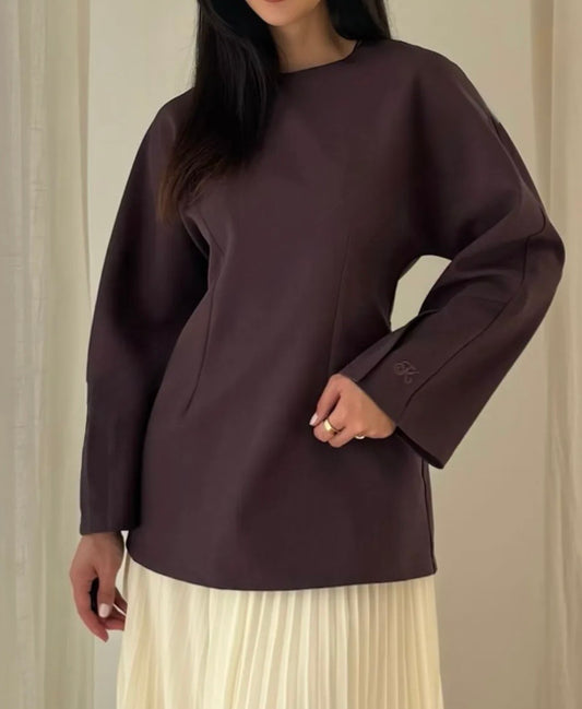 Haut Zahra prune - Eda&Chic