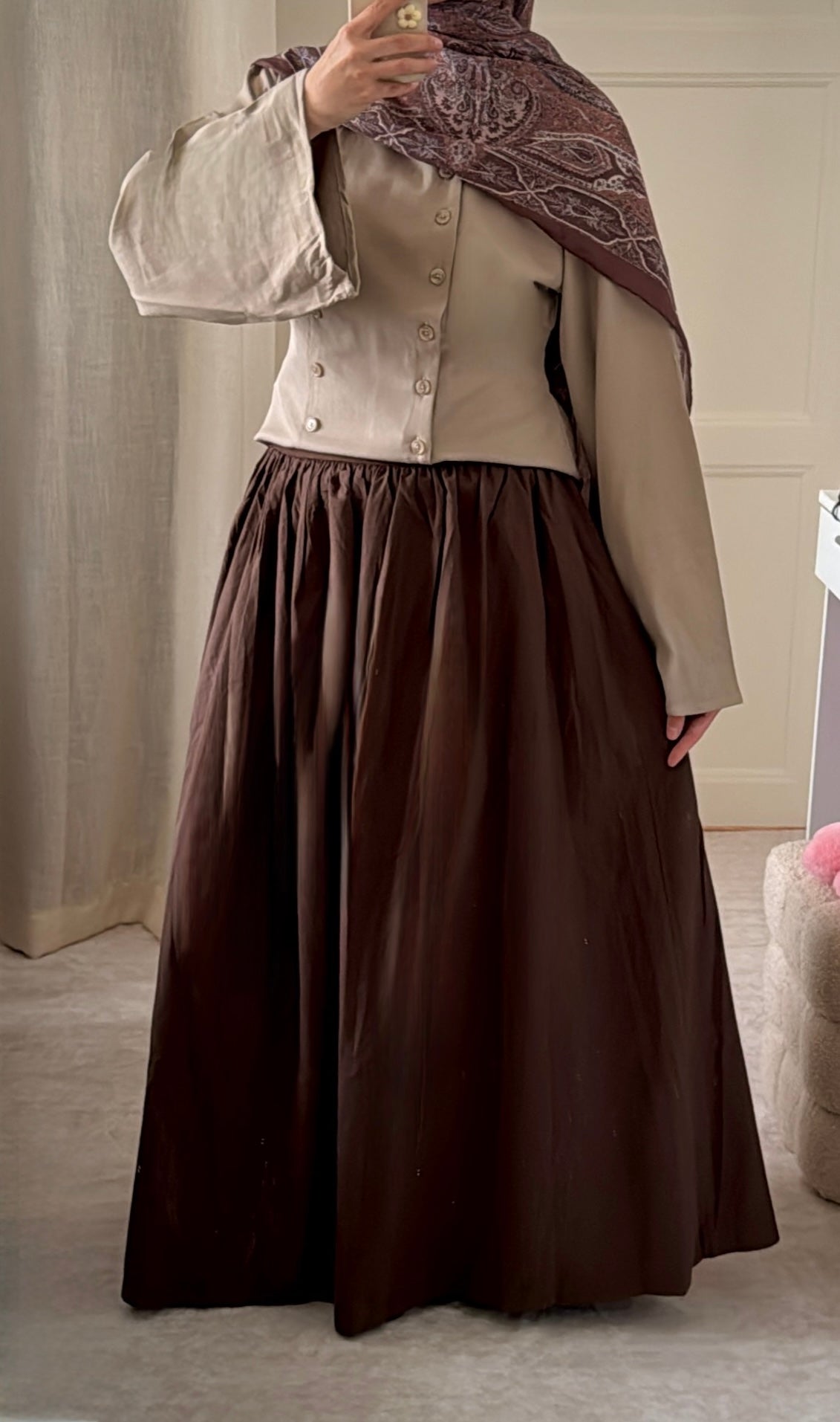 Jupe choco 100% coton - Eda&Chic