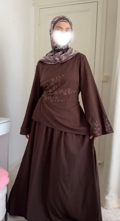 Ensemble brodé asymétrique - Eda&Chic