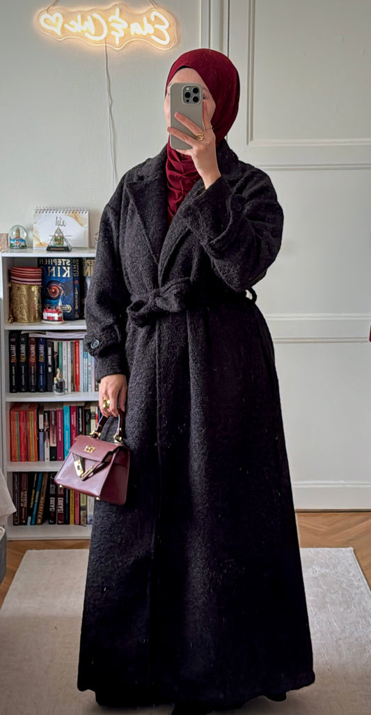 Manteau Aylin noir - Eda&Chic