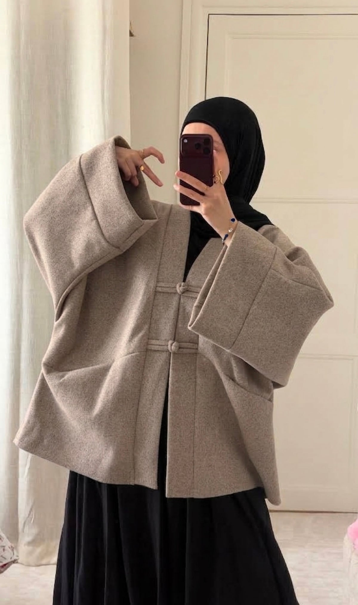 Veste Tokyo taupe - Eda&Chic