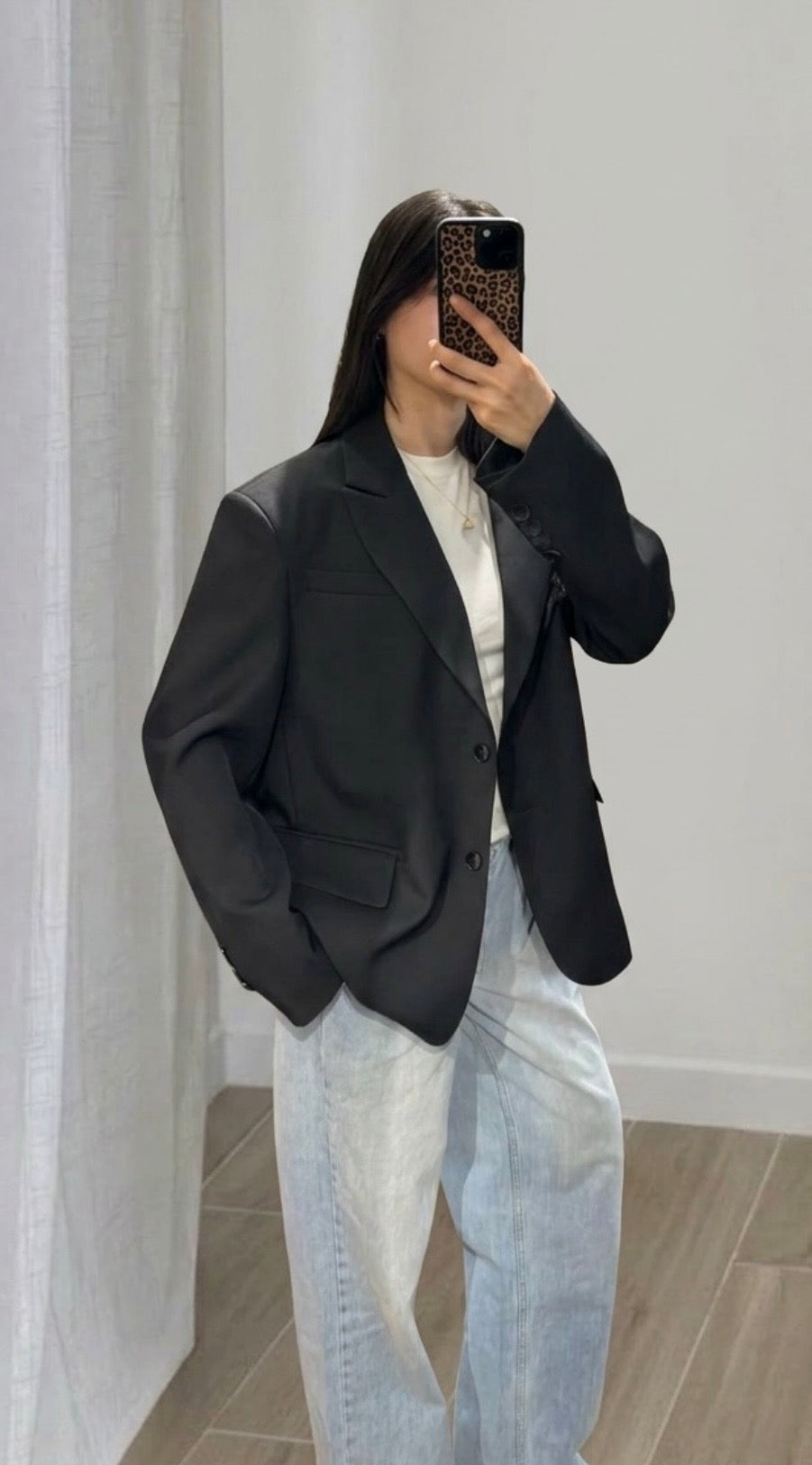 Blazer oversize noir - Eda&Chic