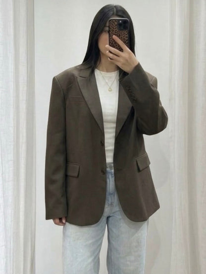 Blazer oversize choco - Eda&Chic