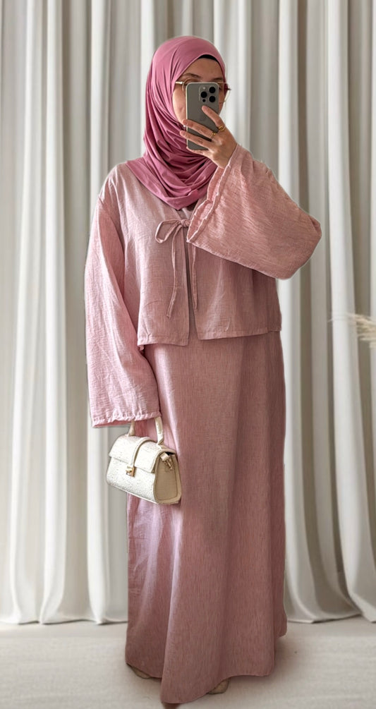 Robe Naïla rose - Eda&Chic
