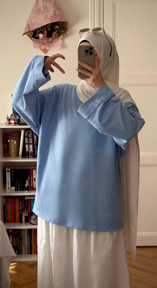 T-shirt coton bleu - Eda&Chic