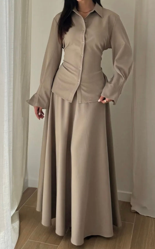 Ensemble Sorah taupe - Eda&Chic