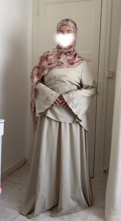 Ensemble brodé asymétrique - Eda&Chic