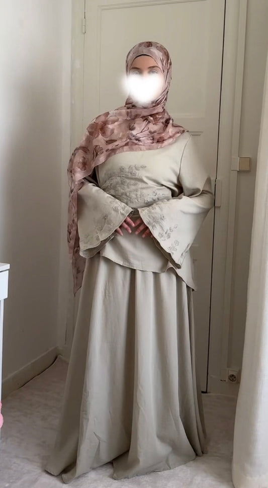 Ensemble brodé asymétrique - Eda&Chic