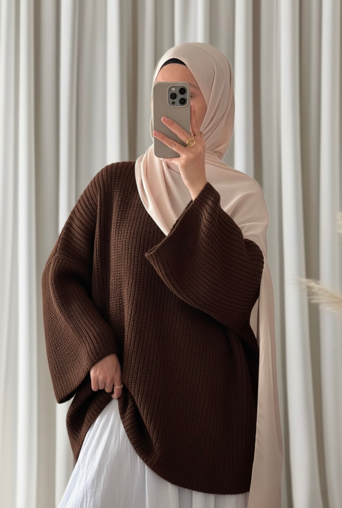 Pull Derya marron - Eda&Chic