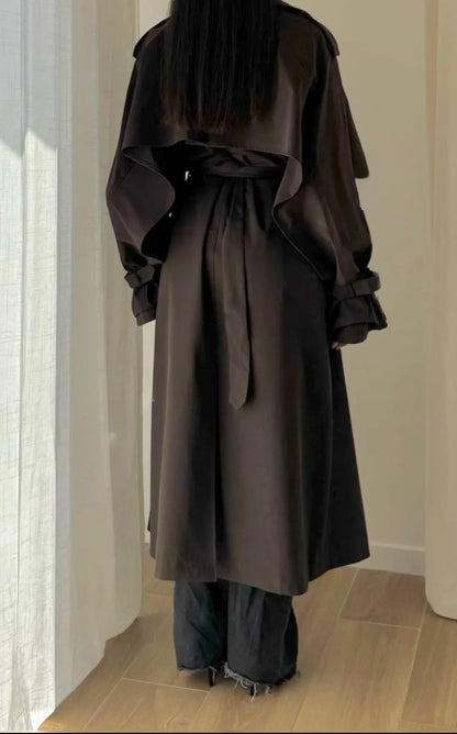 Trench oversize avec volant - Eda&Chic