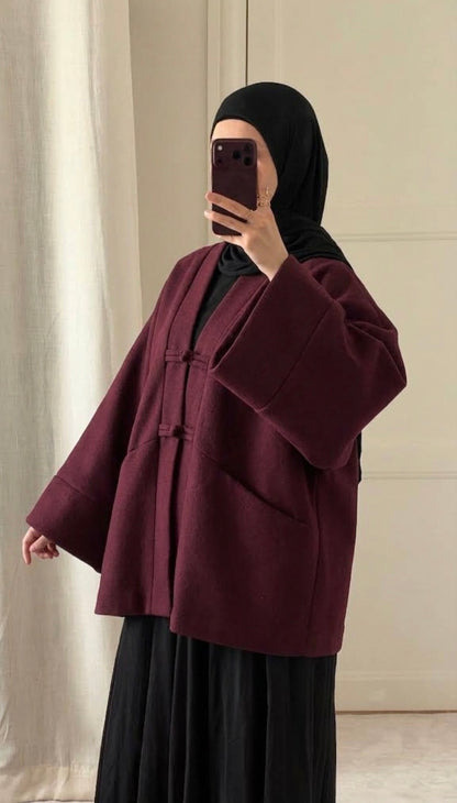 Veste Tokyo bordeaux - Eda&Chic