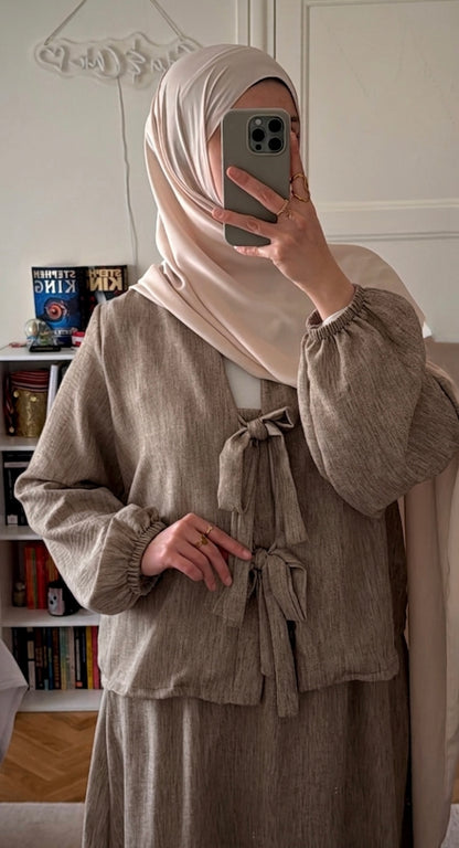 Ensemble Hana taupe - Eda&Chic